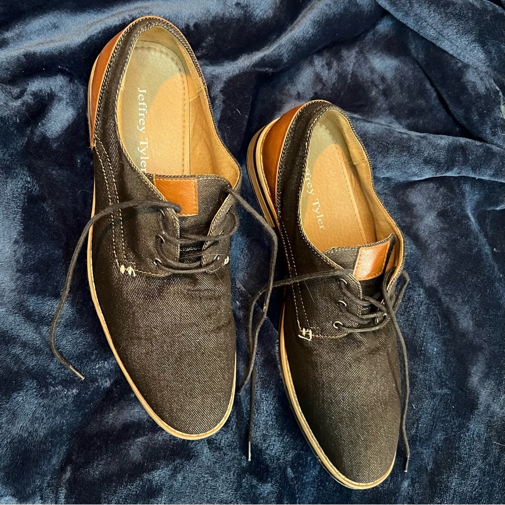 Jeffery Tyler Oxford Denium Dress Shoes for Men